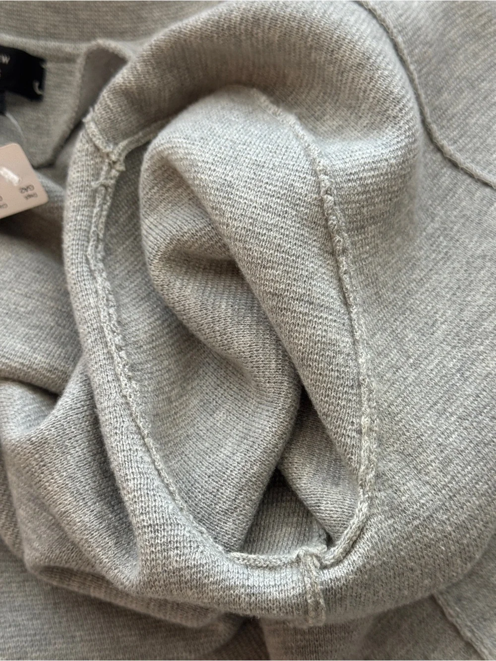 J.Crew Sophie Open Pockets Cardigan Jacket Blazer Light Gray Wool Cotton XXS 2XS